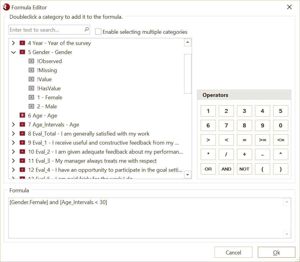 Formula Editor Form